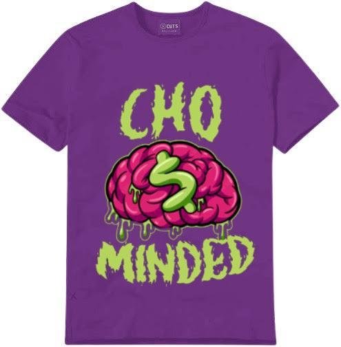 Money Brain Tee — Purple